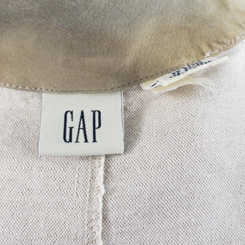 Vintage 90s GAP M Field Utility Jacket Natural - Picture 13 of 14